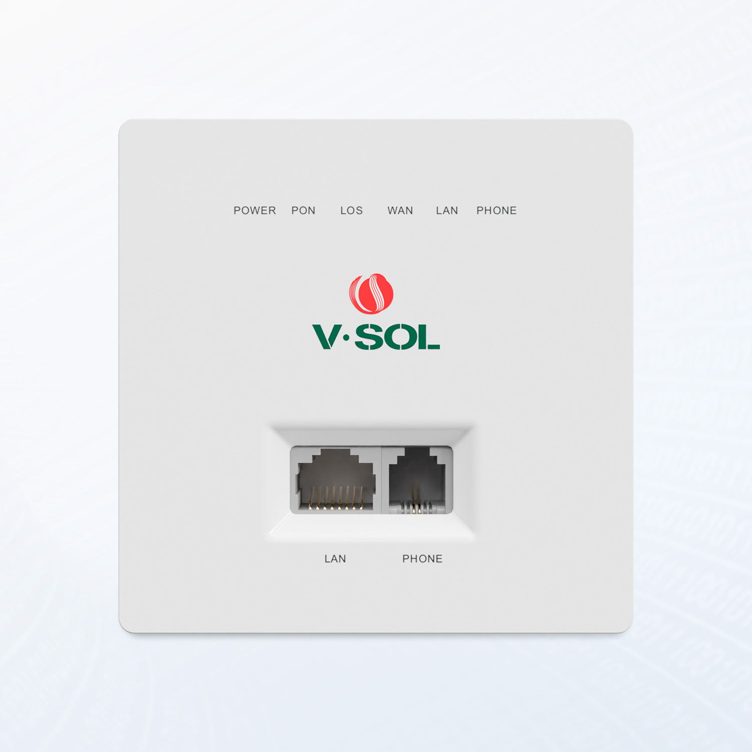1XPON+1GE+1POTS+Wi-Fi 4 内嵌式面板光猫(86型)