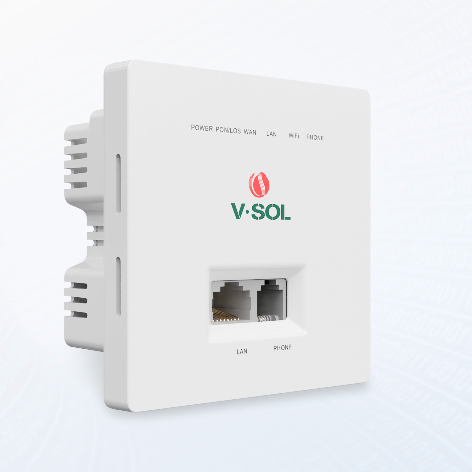 1XPON+1GE+1POTS+Wi-Fi 4 内嵌式面板光猫(86型)