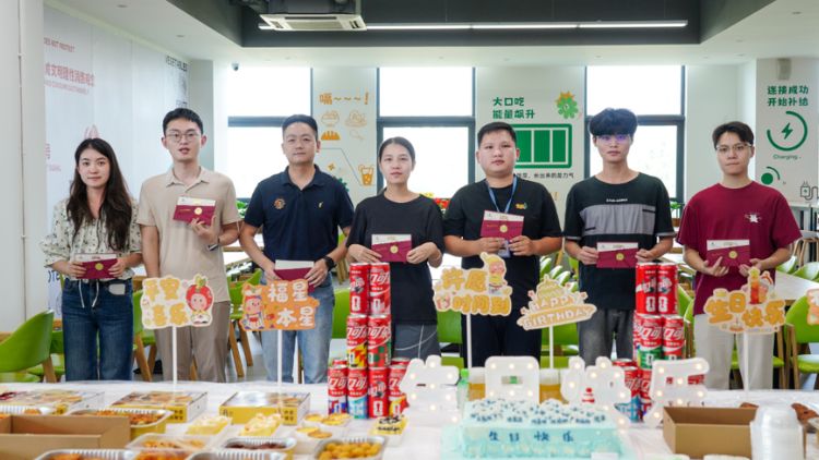 Vsol Company birthday party group photo 2
