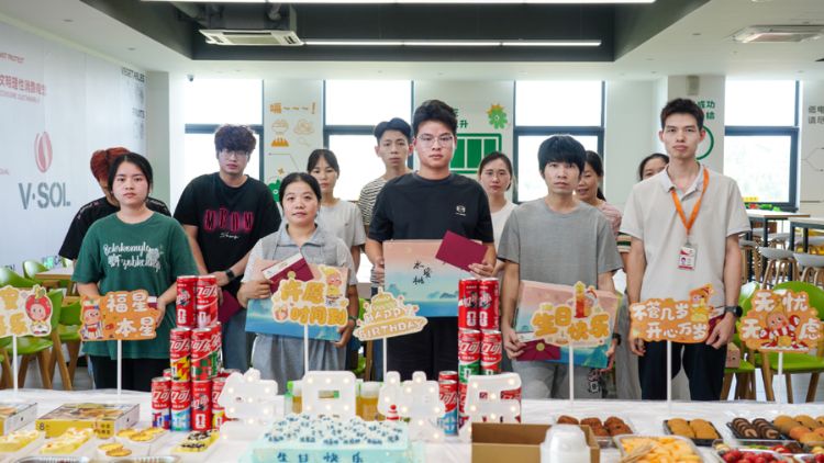 Vsol Company birthday party group photo 3
